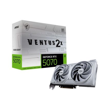 MSI GeForce RTX 5070 VENTUS 2X Blanc 12 Go GDDR7 Carte Graphique Overclockée